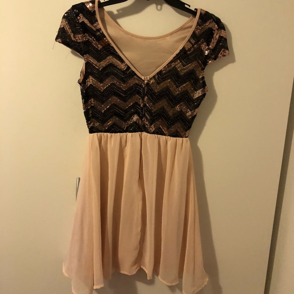Sequenced top homecoming dress